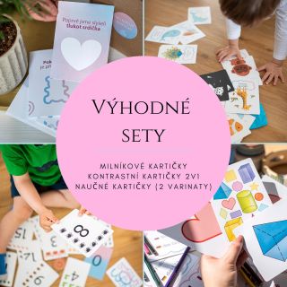 Na eshopu nyní najdete vytvořené čtyři varianty výhodných setu. Najdete v nich vždy dvě sady našich kartiček za...